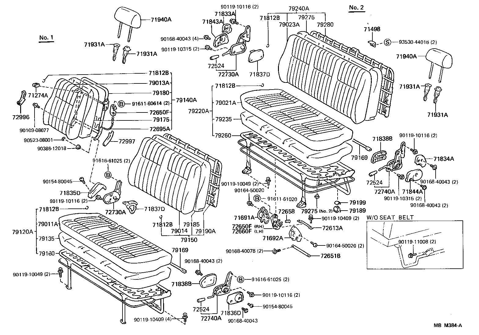 Exploded illustration MBM384A
