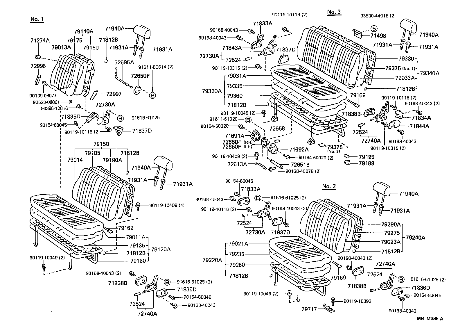 Exploded illustration MBM385A