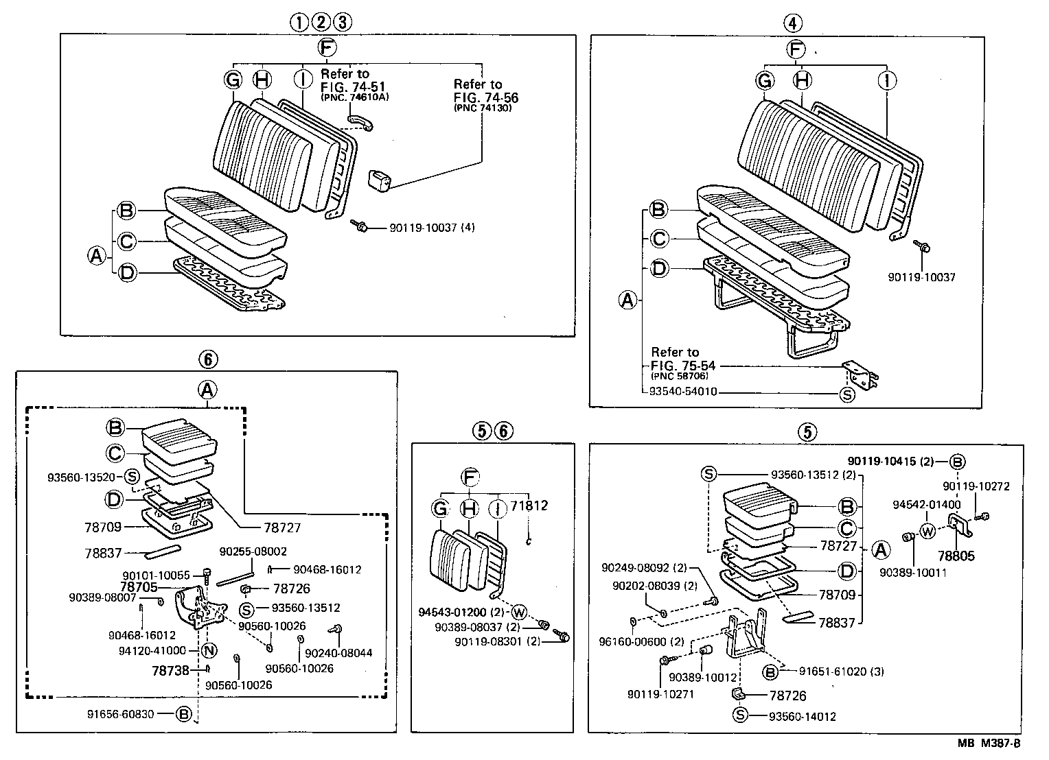 Exploded illustration MBM387B