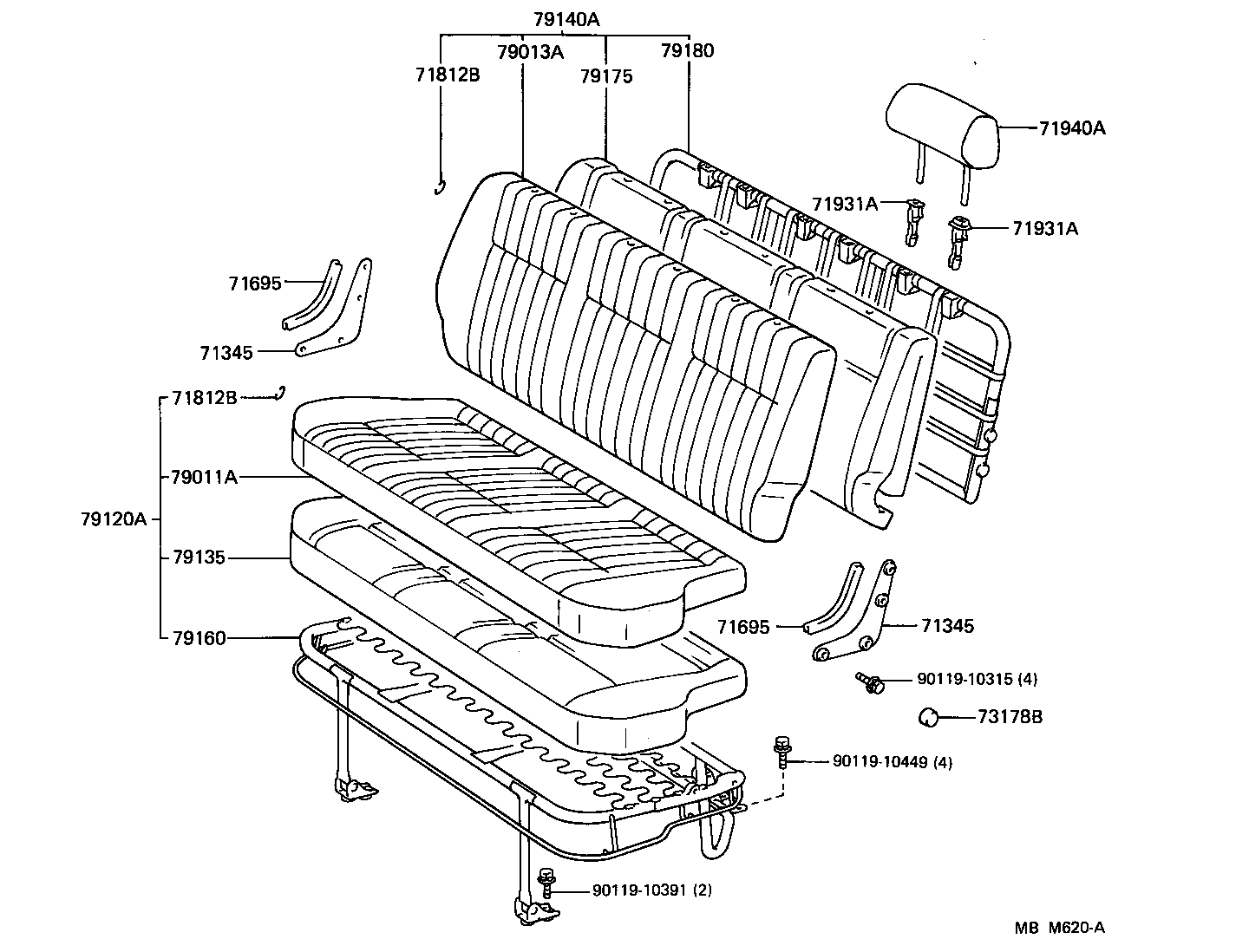 Exploded illustration MBM620A