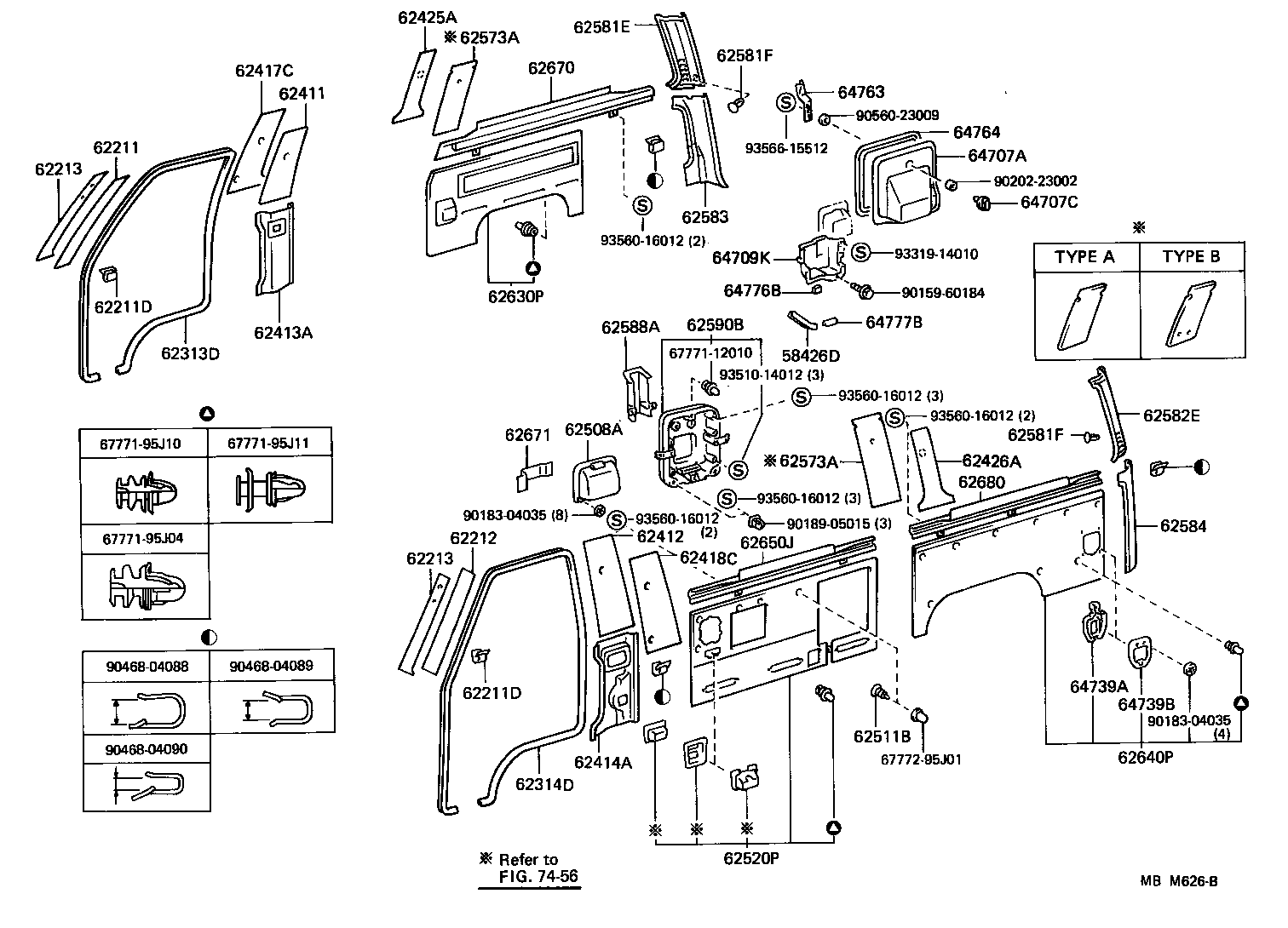 Exploded illustration MBM626B