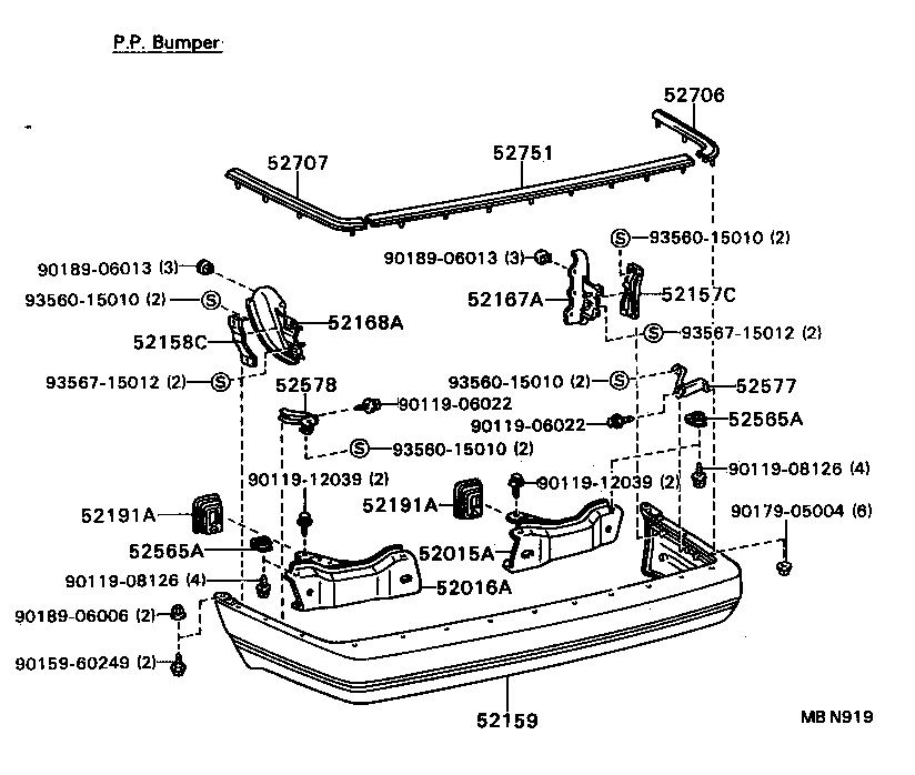 Exploded illustration MBN919