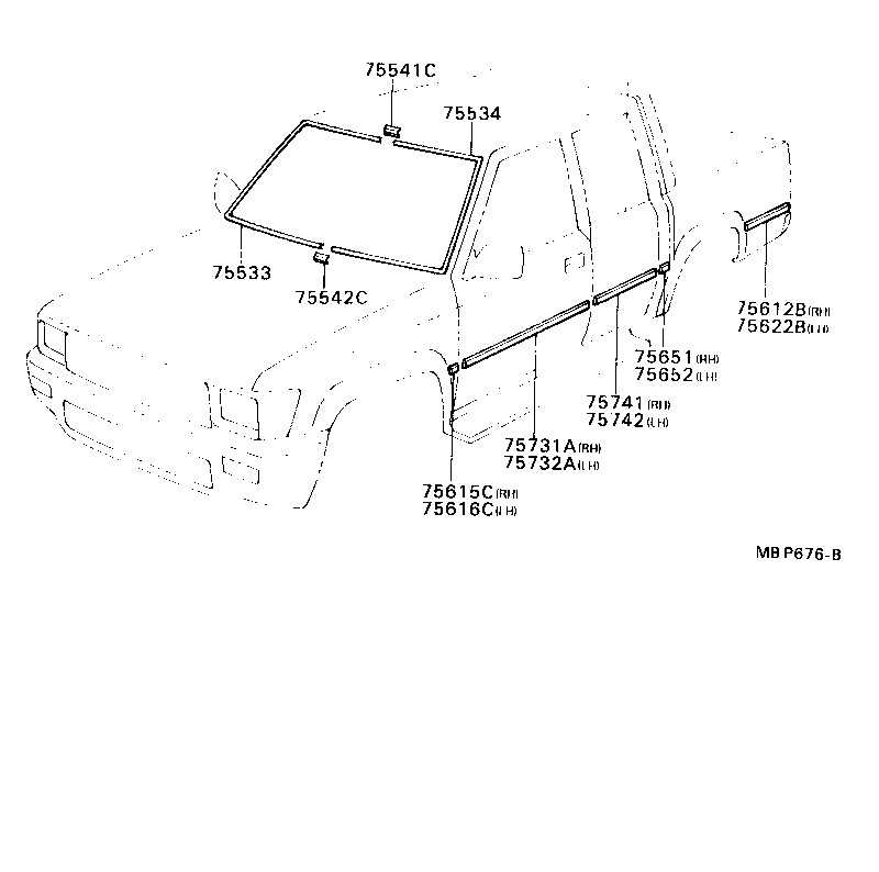 Exploded illustration MBP676B