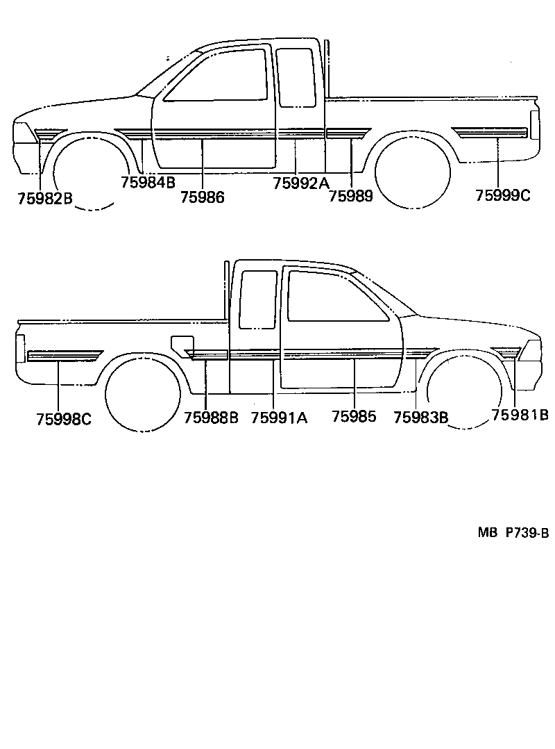 Exploded illustration MBP739B