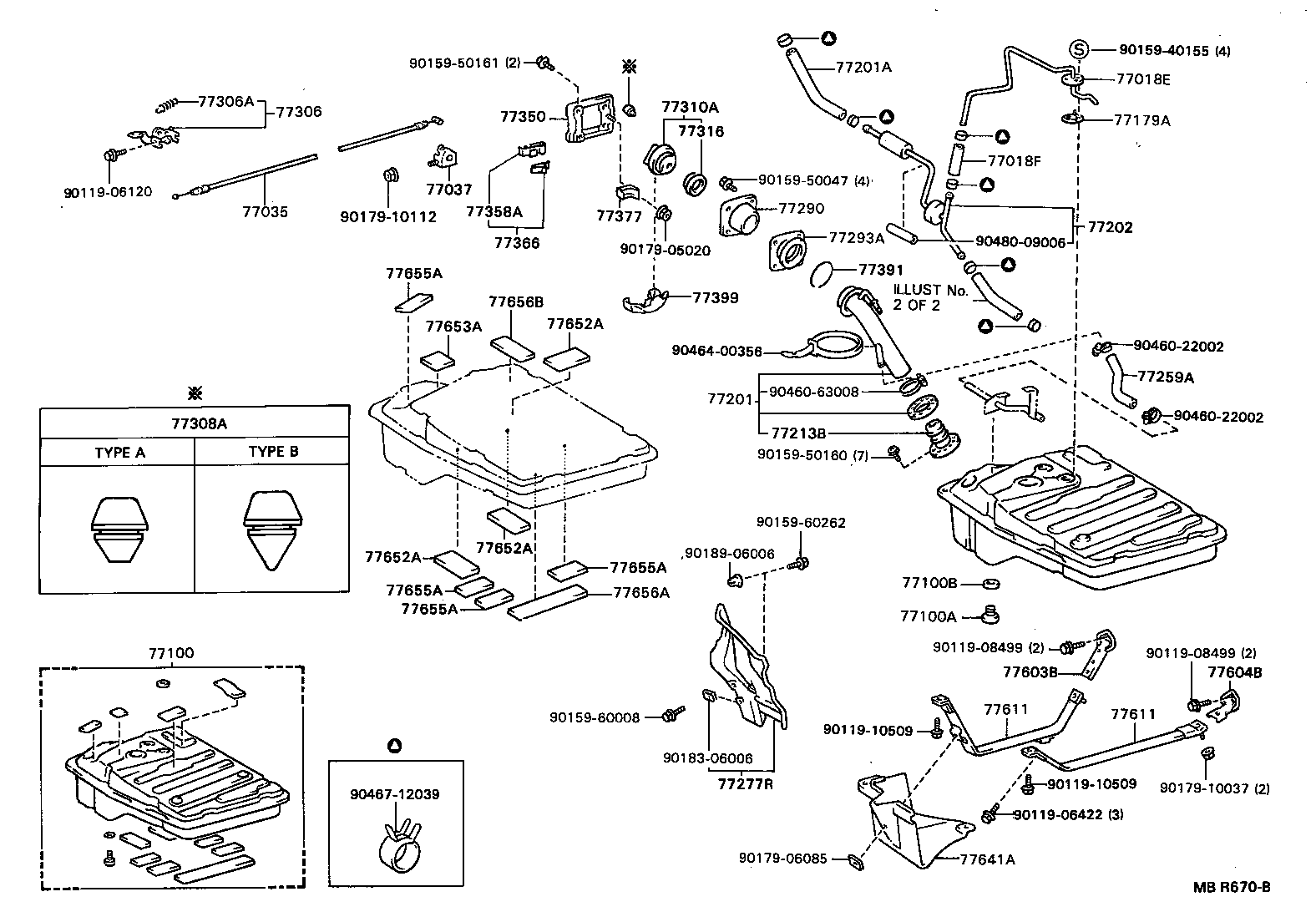 Exploded illustration MBR670B