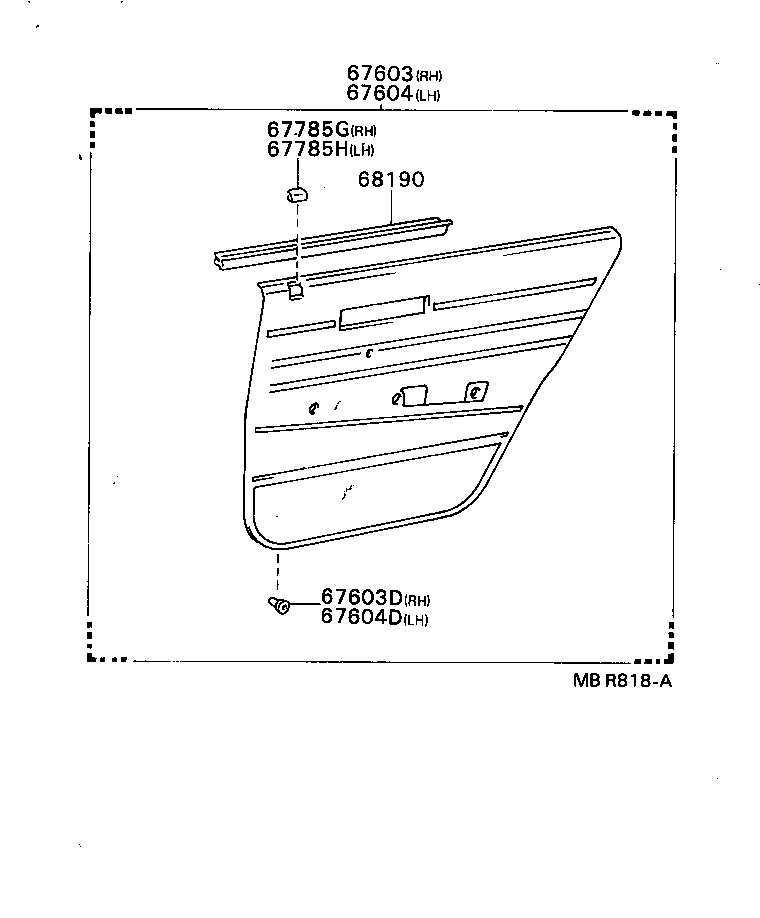 Exploded illustration MBR818A