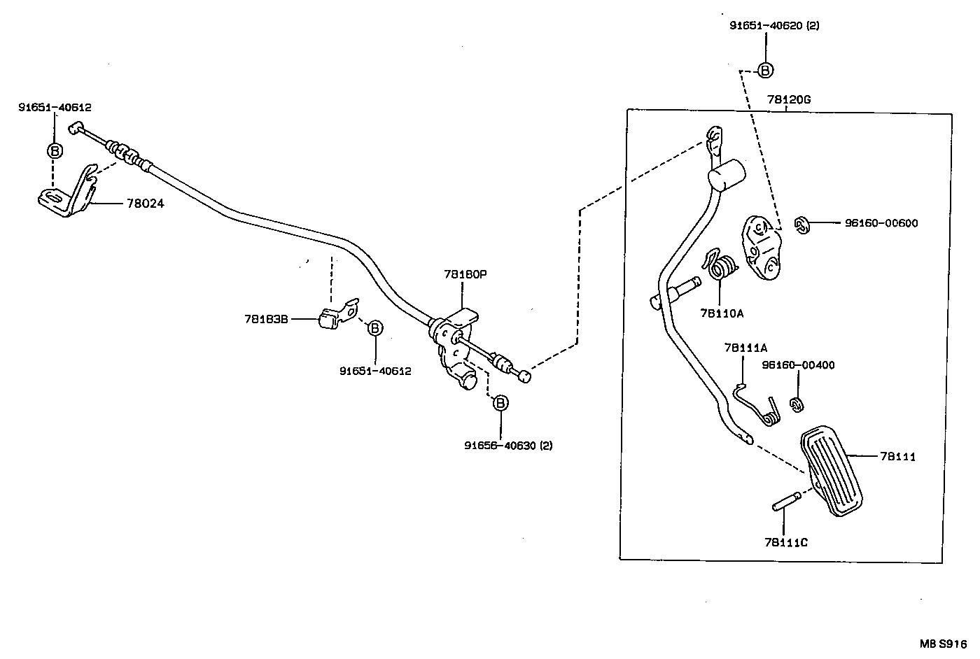 Exploded illustration MBS916