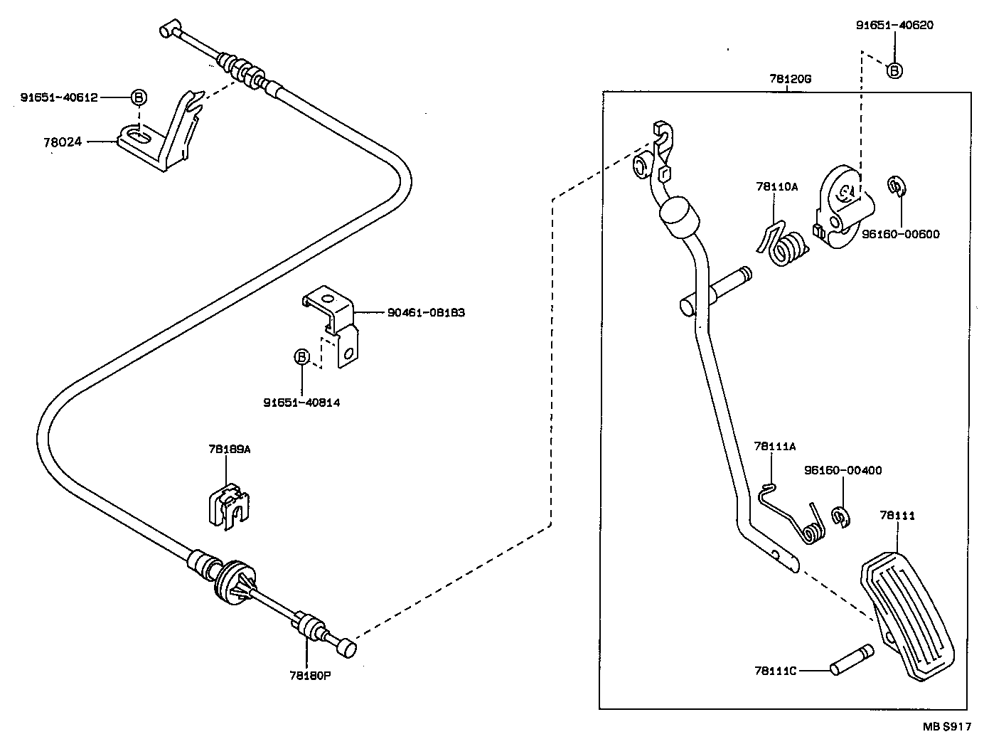 Exploded illustration MBS917