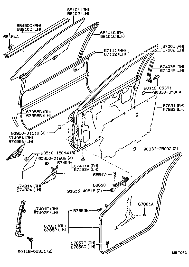Exploded illustration MBT083