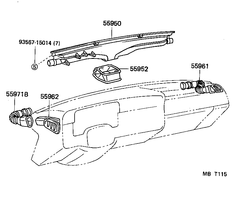 Exploded illustration MBT115