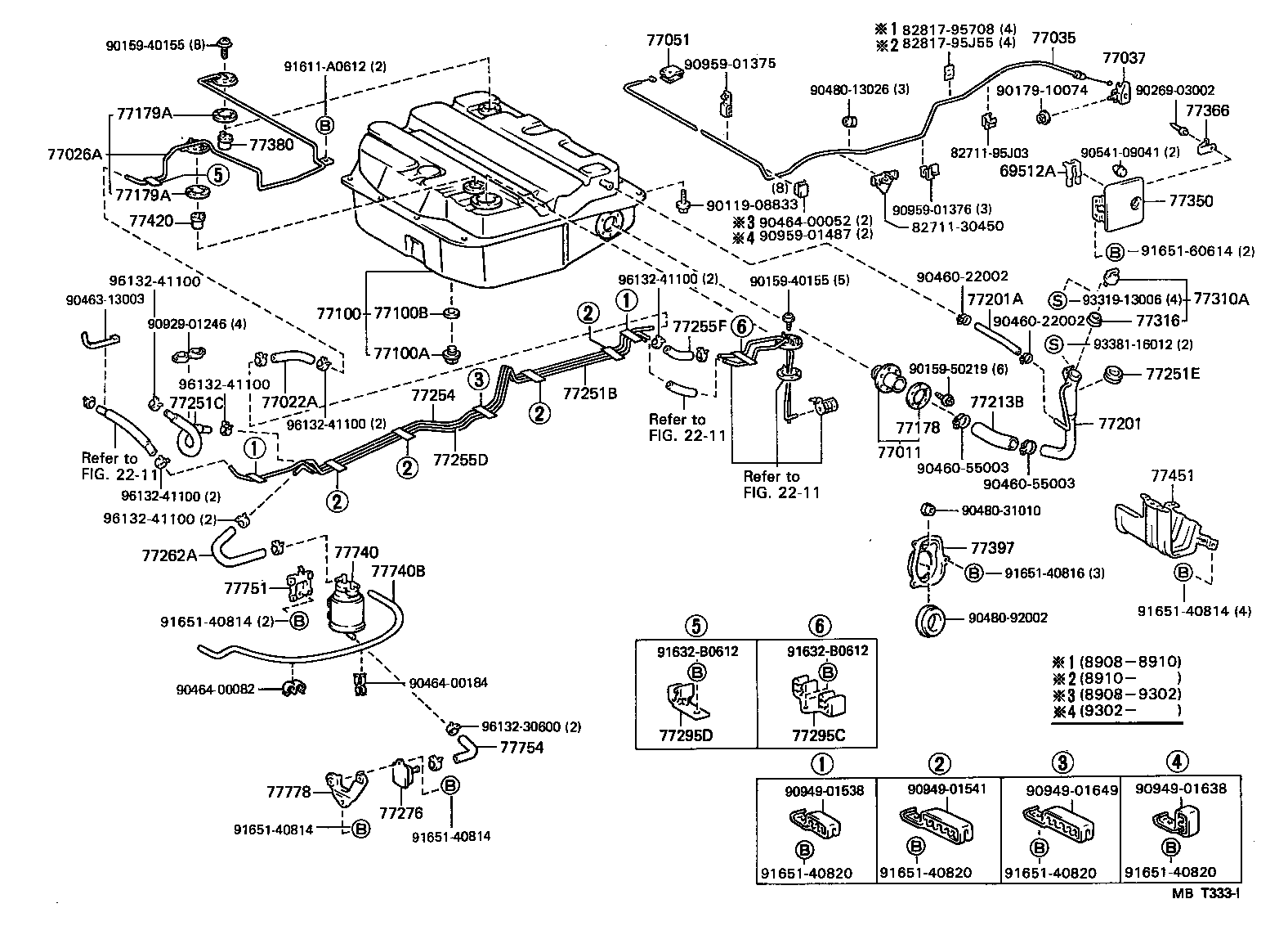 Exploded illustration MBT333I