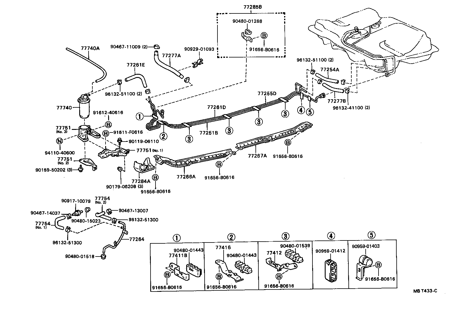 Exploded illustration MBT433C