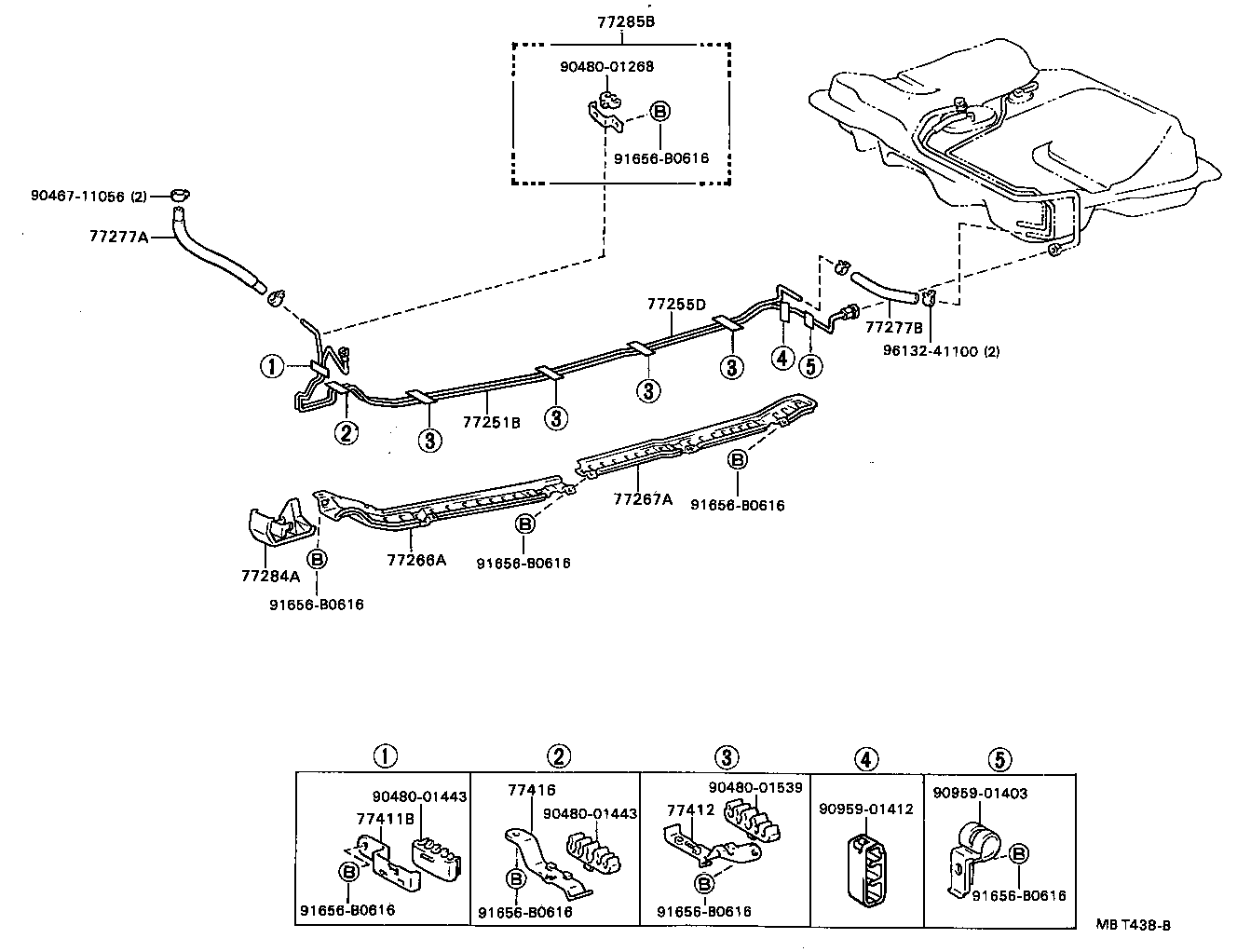 Exploded illustration MBT438B