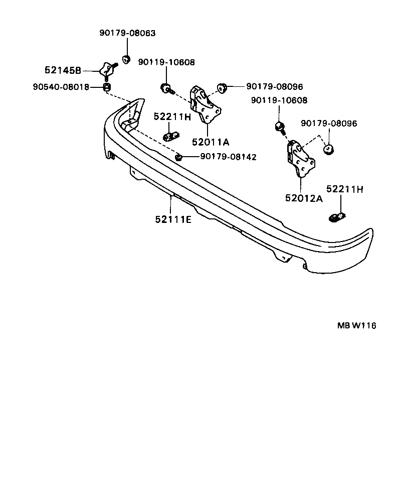 Exploded illustration MBW116