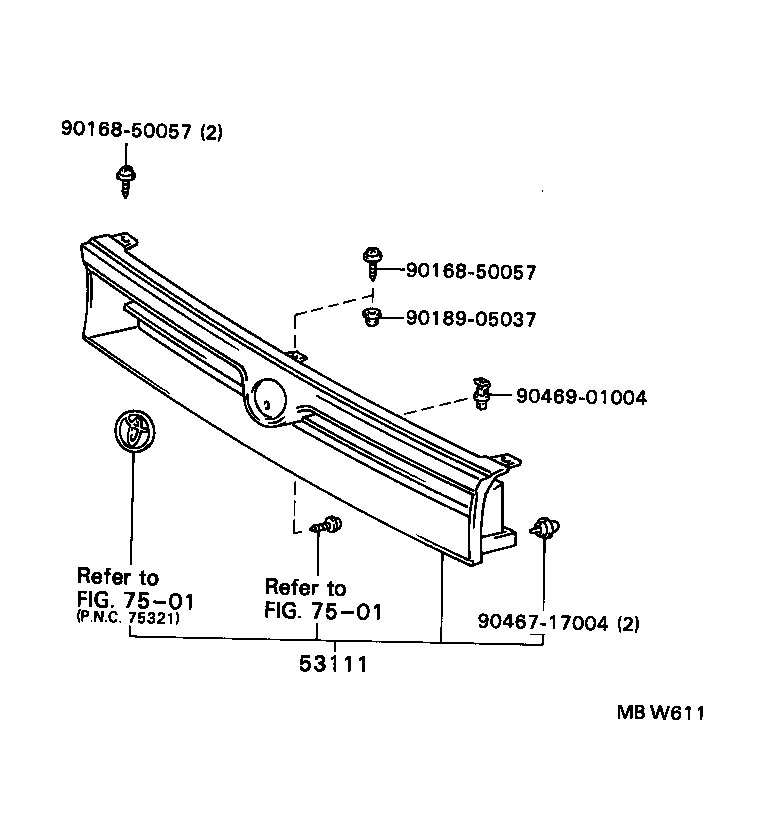 Exploded illustration MBW611