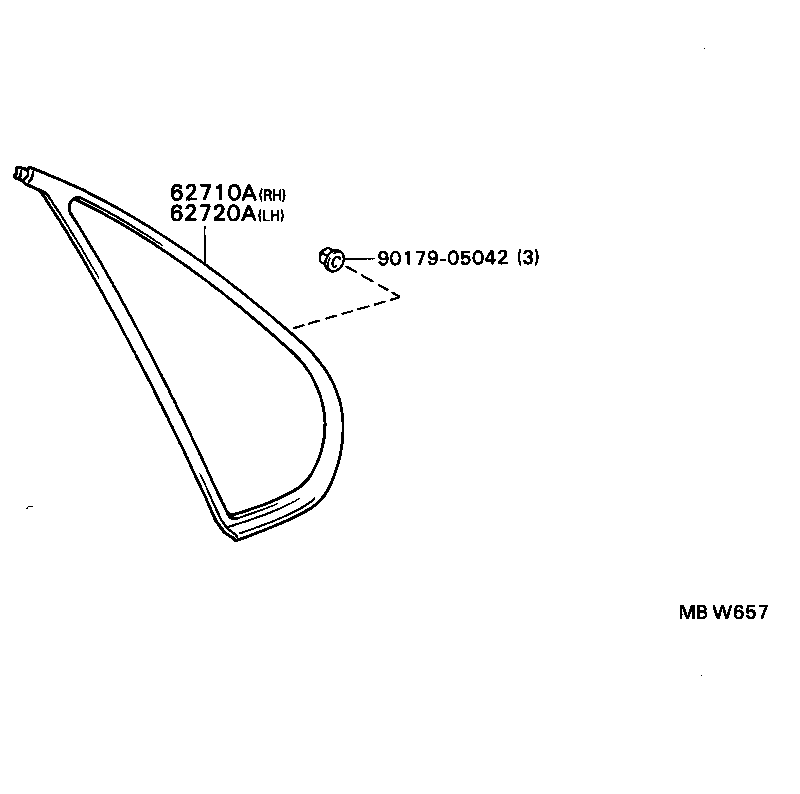 Exploded illustration MBW657