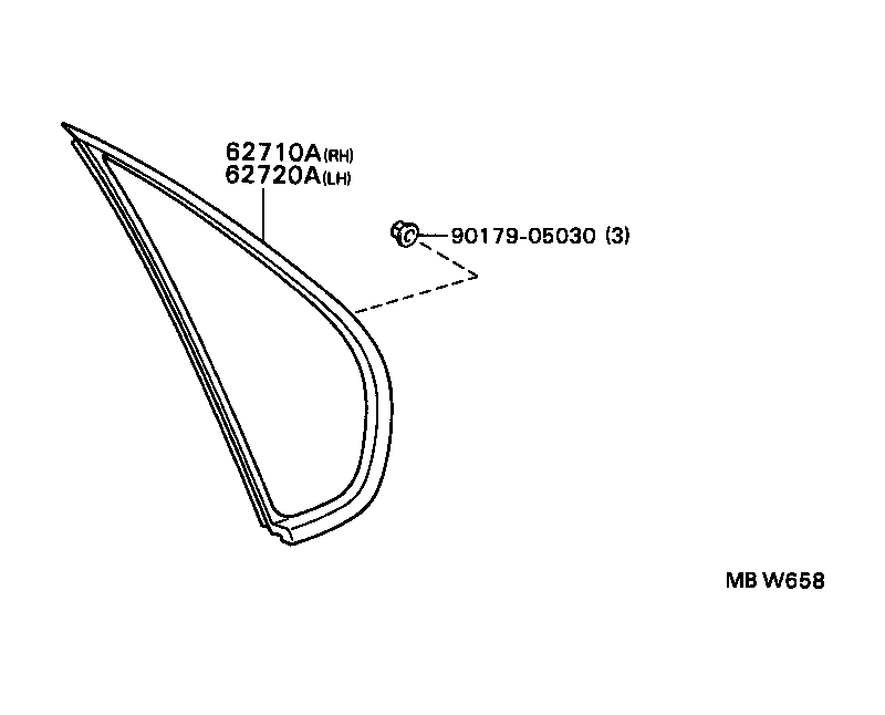 Exploded illustration MBW658