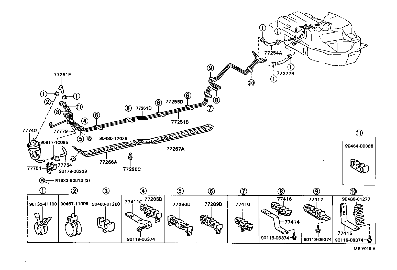 Exploded illustration MBY010A