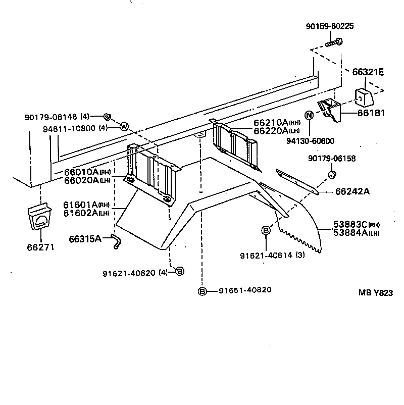 Exploded illustration MBY823