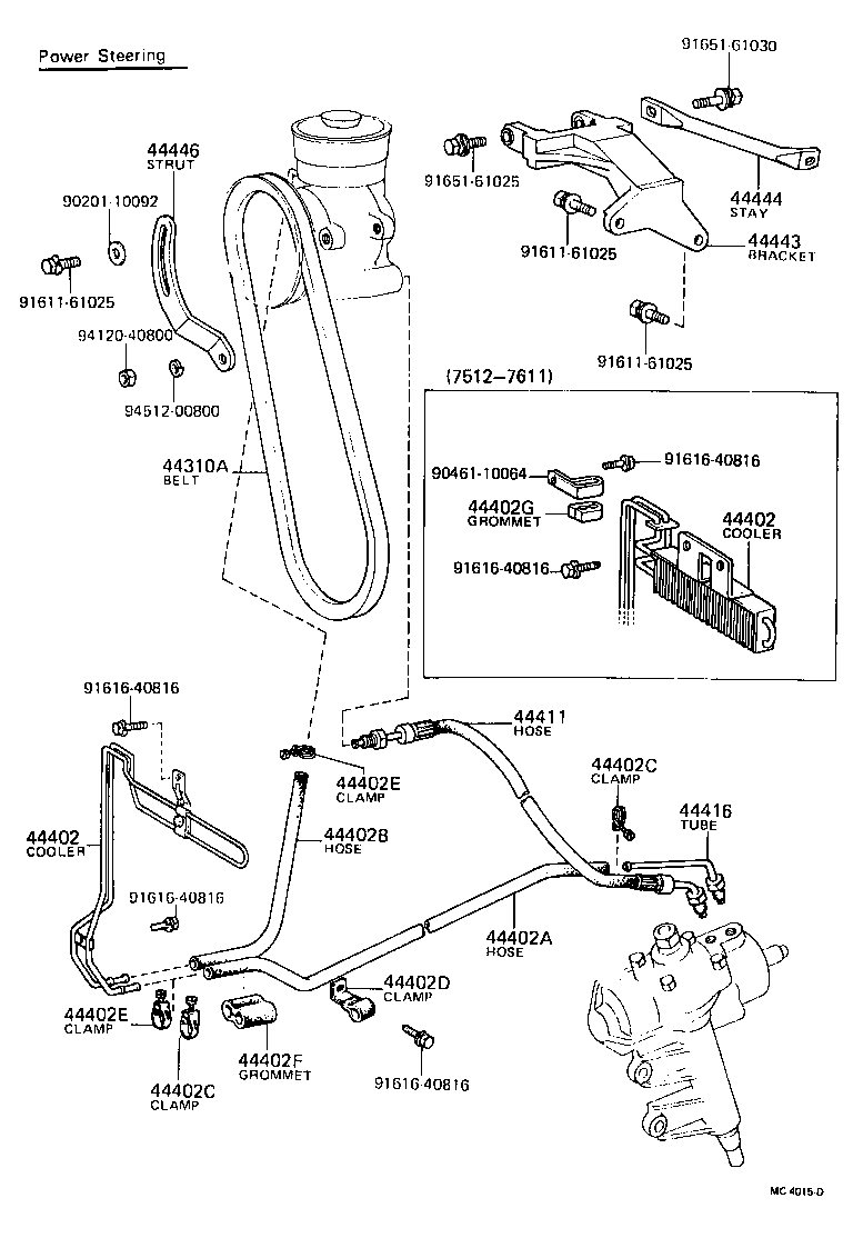 Exploded illustration MC4015D
