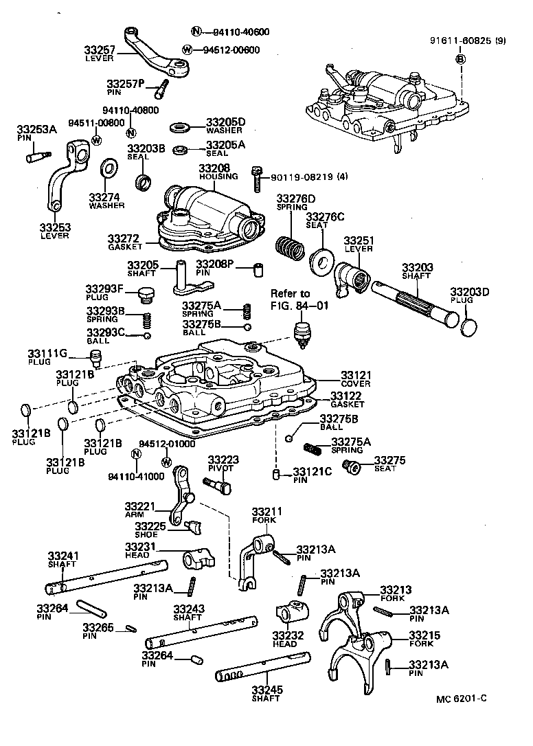 Exploded illustration MC6201C