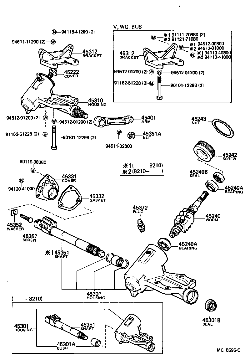 Exploded illustration MC8596C