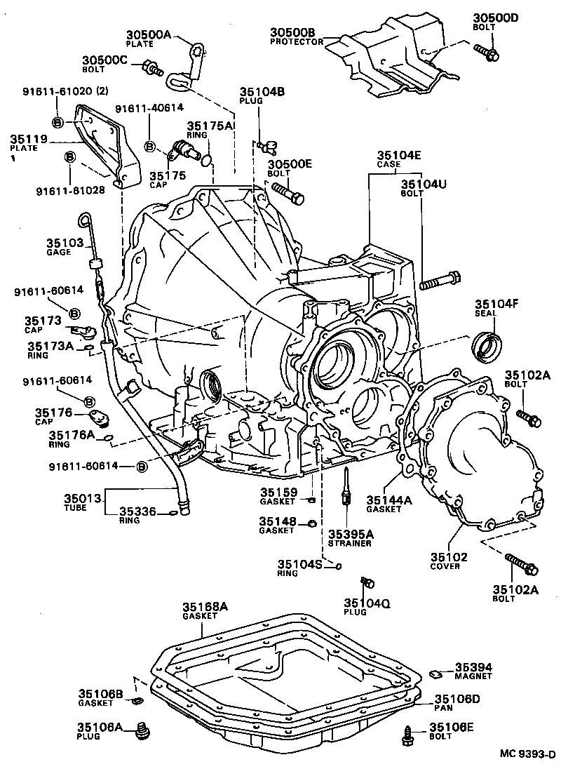 Exploded illustration MC9393D