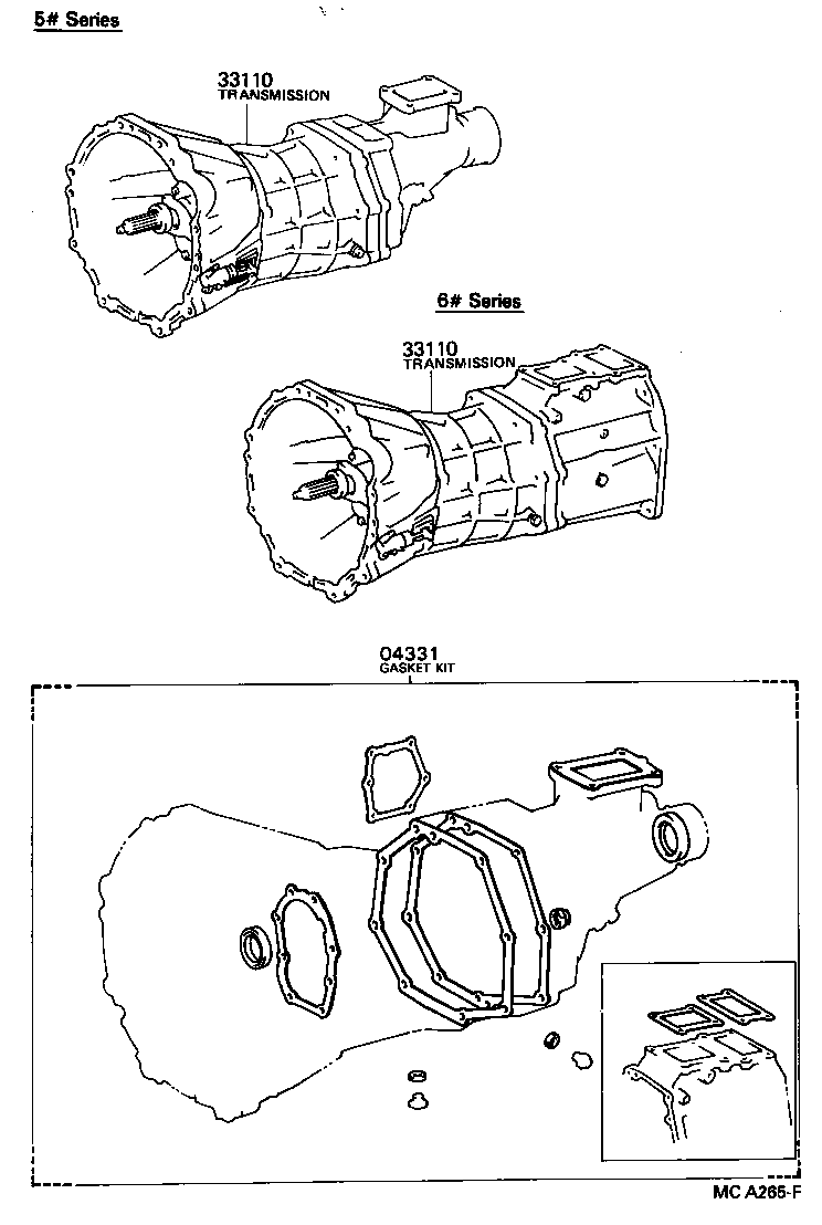 Exploded illustration MCA265F