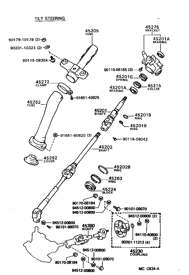 Exploded illustration MCC634A