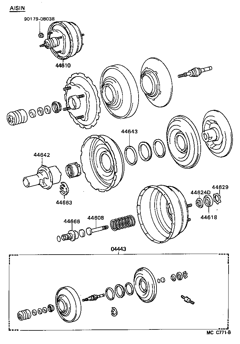 Exploded illustration MCC771B