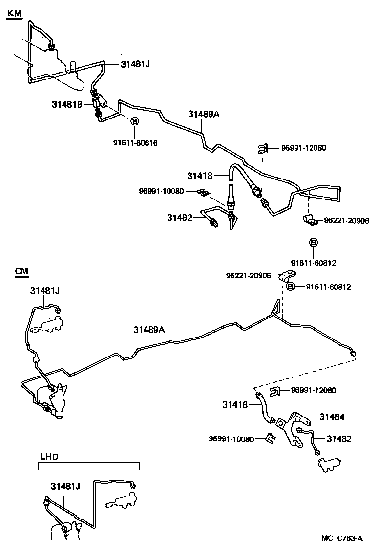 Exploded illustration MCC783A
