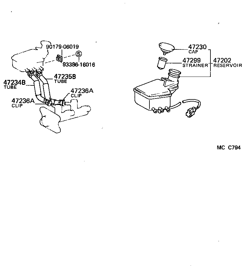Exploded illustration MCC794