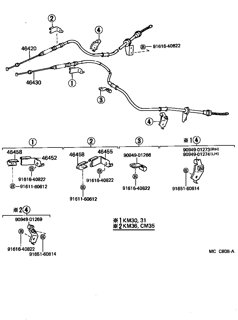 Exploded illustration MCC808A