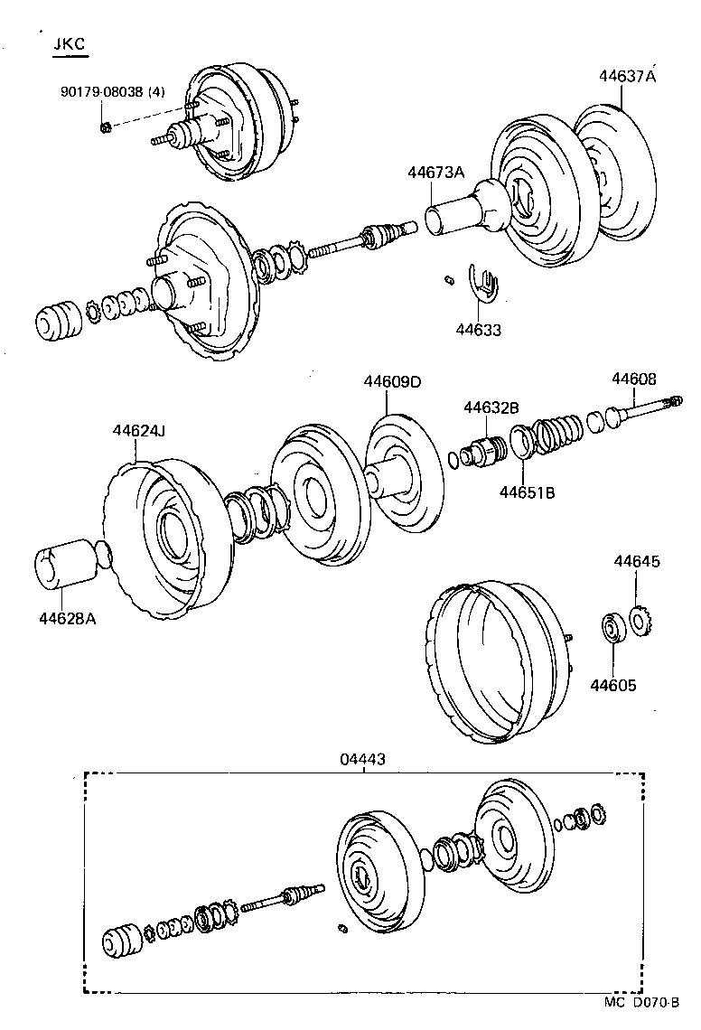 Exploded illustration MCD070B