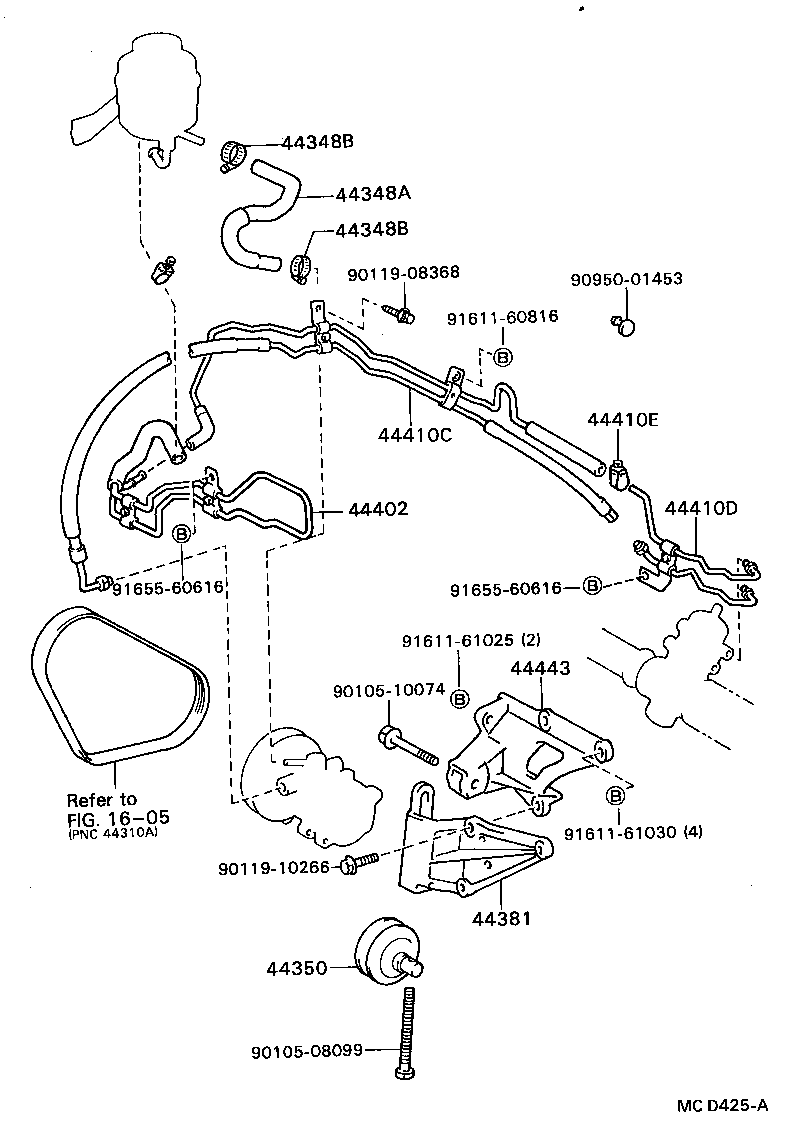 Exploded illustration MCD425A