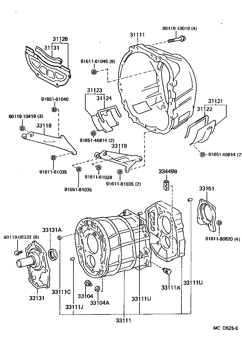 Exploded illustration MCD525E