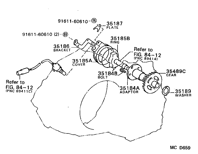 Exploded illustration MCD659