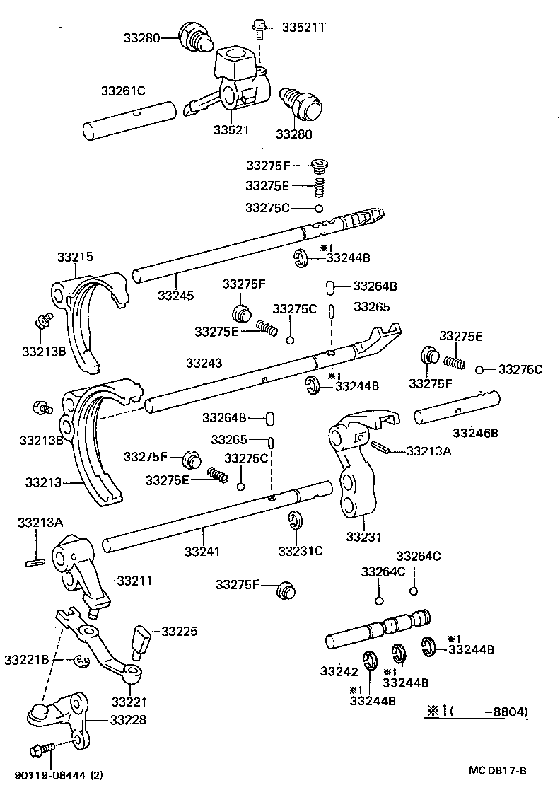 Exploded illustration MCD817B