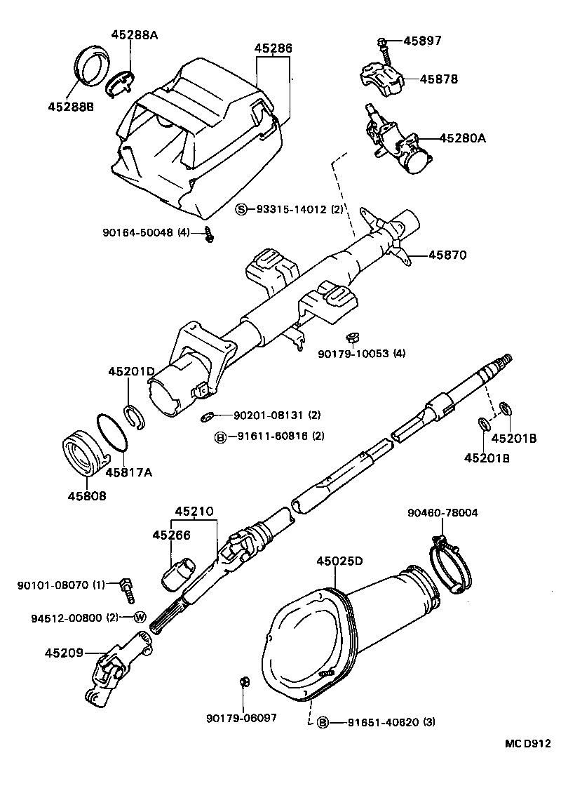 Exploded illustration MCD912