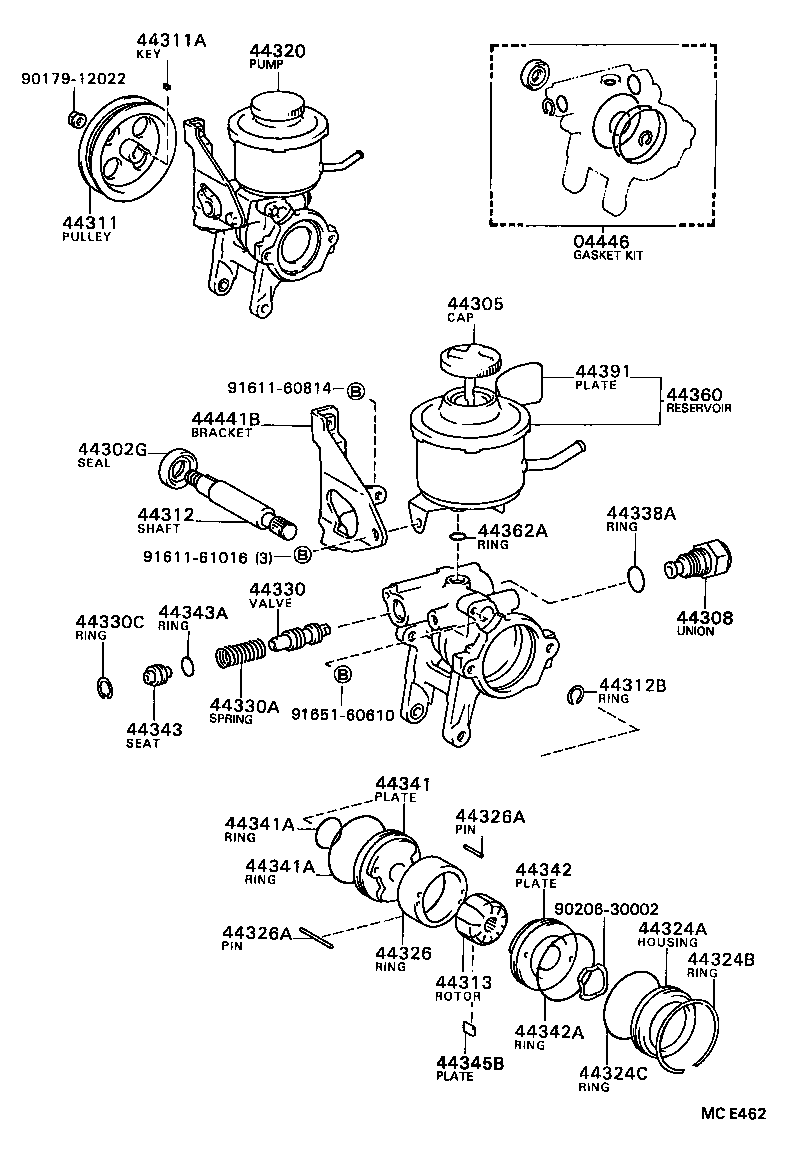 Exploded illustration MCE462