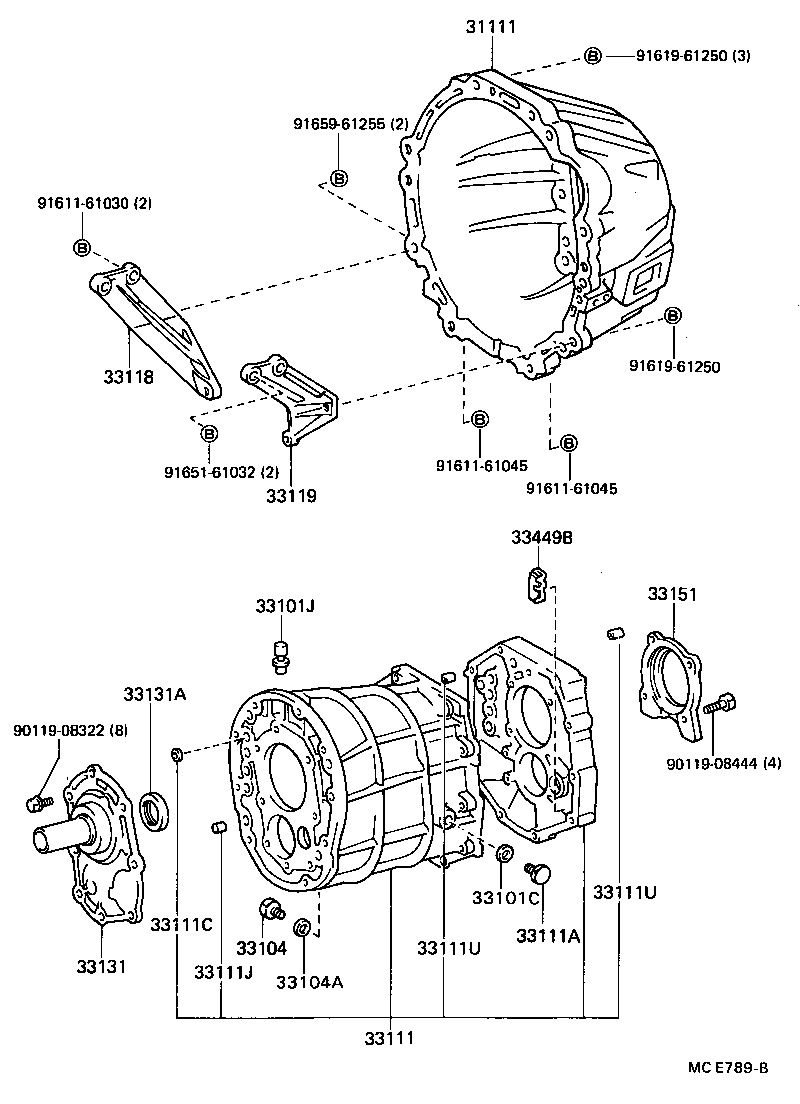Exploded illustration MCE789B