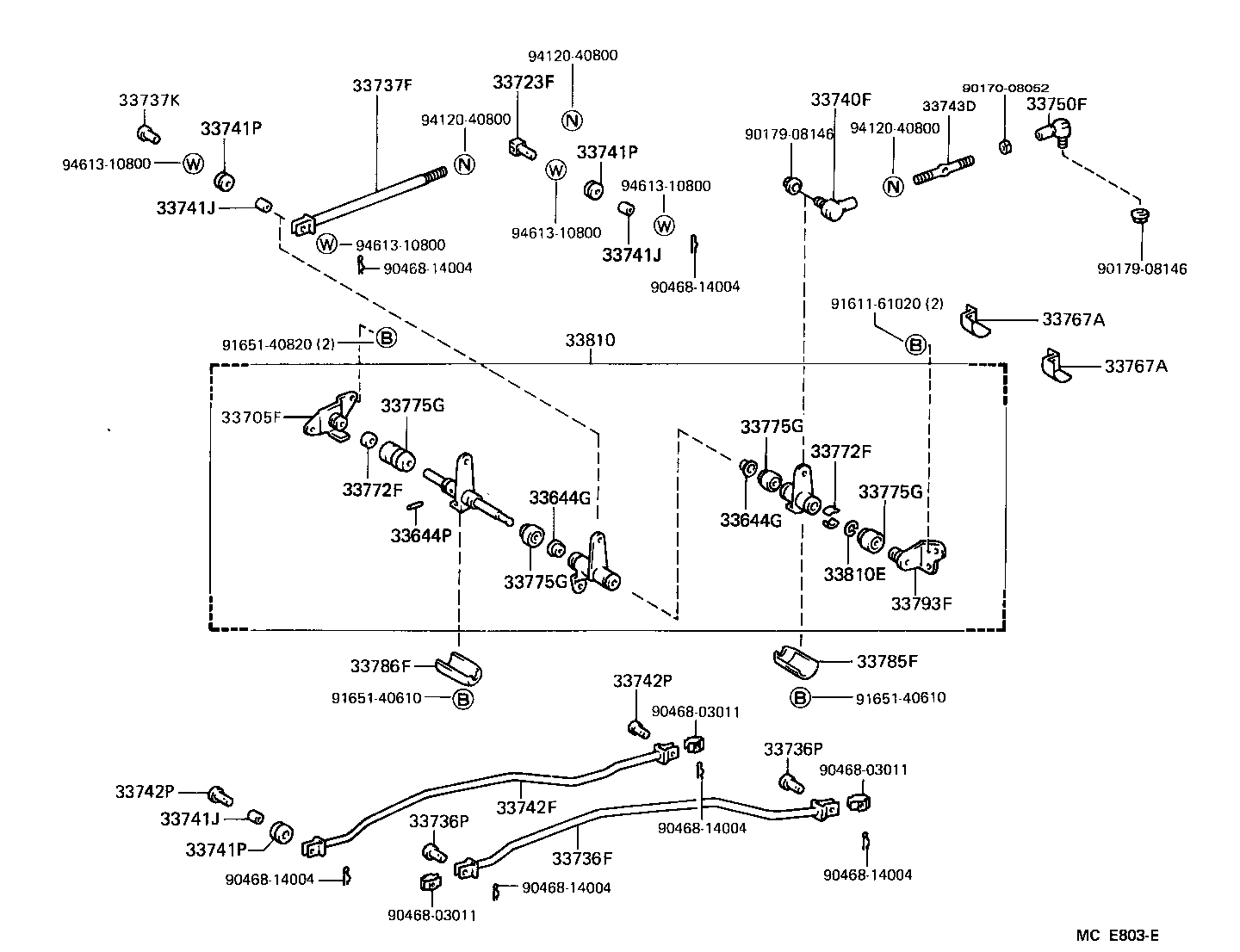 Exploded illustration MCE803E