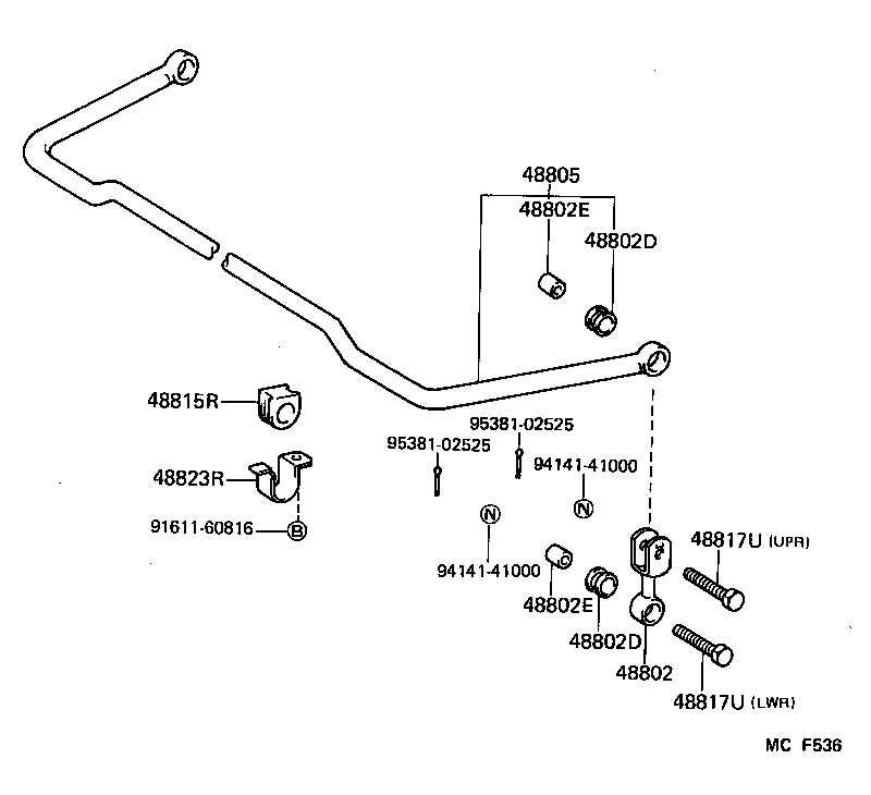 Exploded illustration MCF536