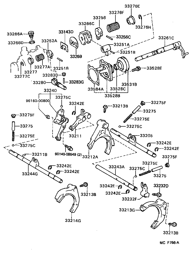 Exploded illustration MCF756A