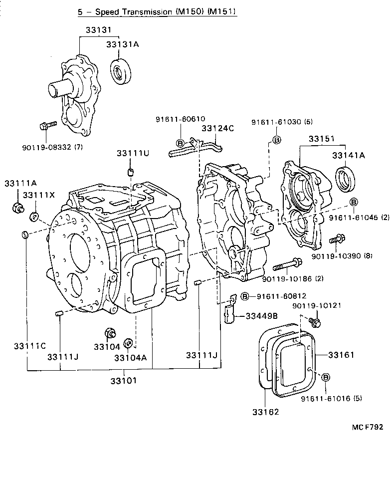 Exploded illustration MCF792