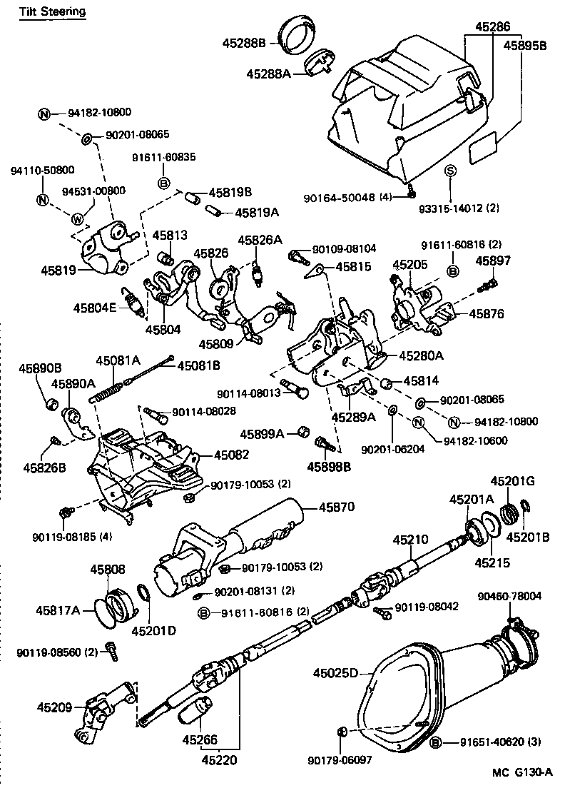 Exploded illustration MCG130A