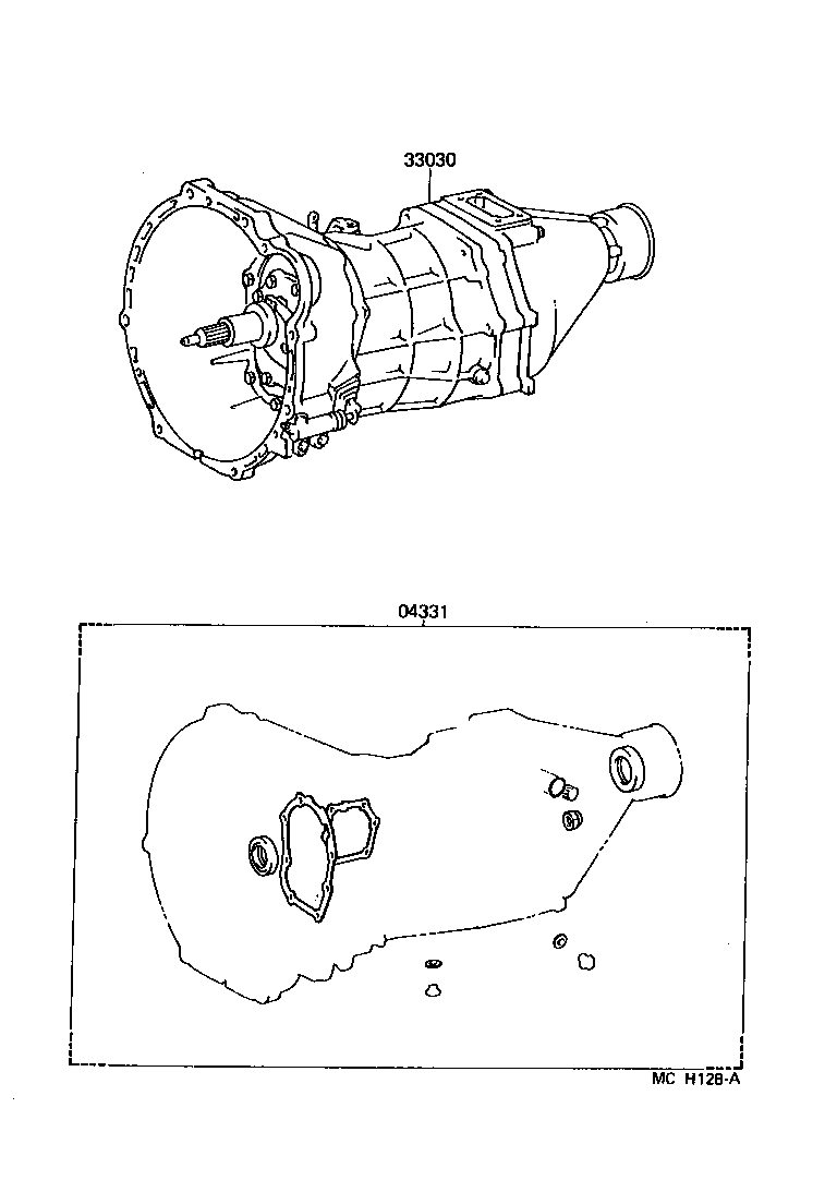 Exploded illustration MCH128A