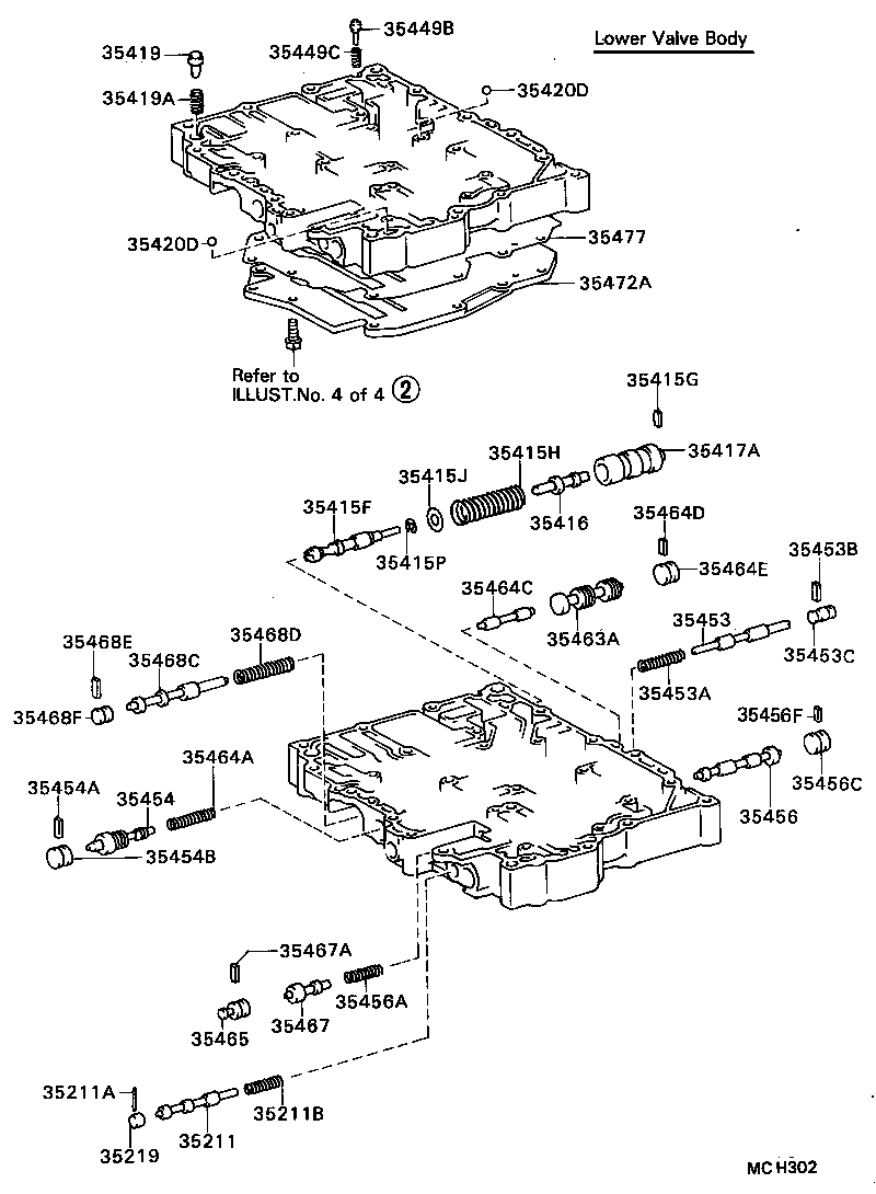 Exploded illustration MCH302