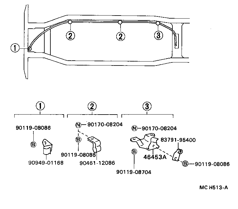 Exploded illustration MCH513A