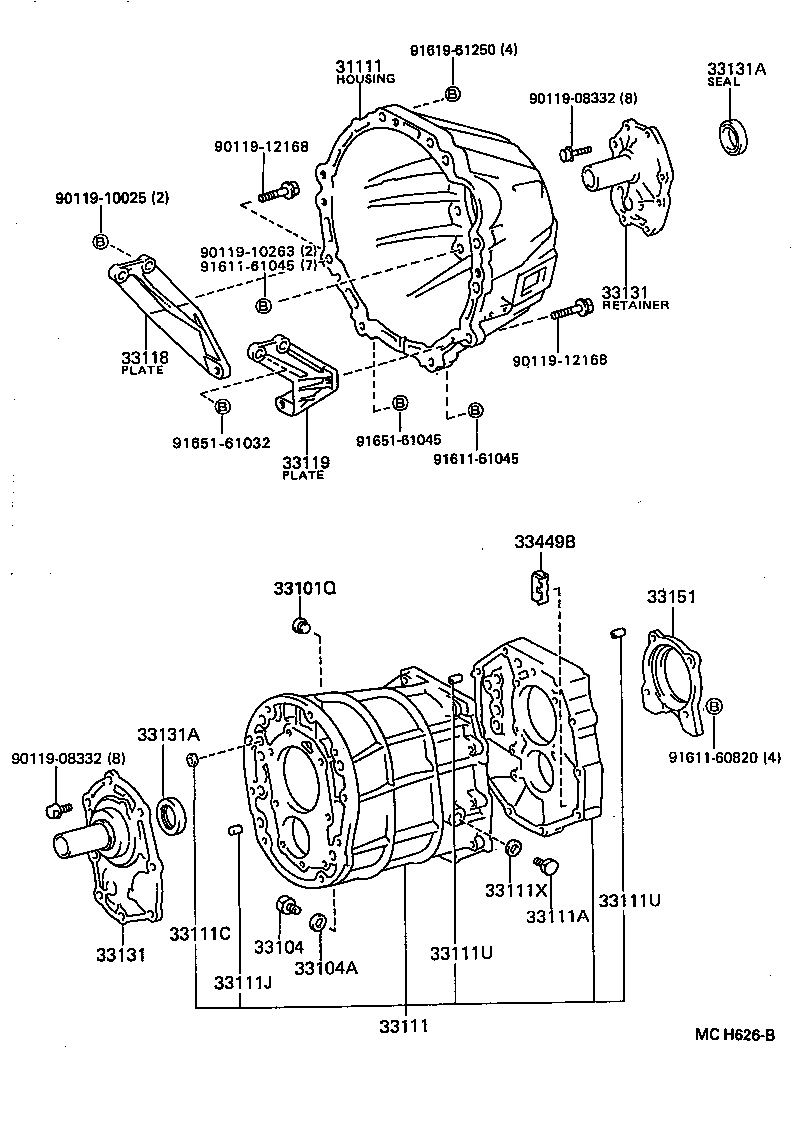 Exploded illustration MCH626B